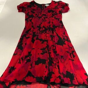 Puff sleeve short dress